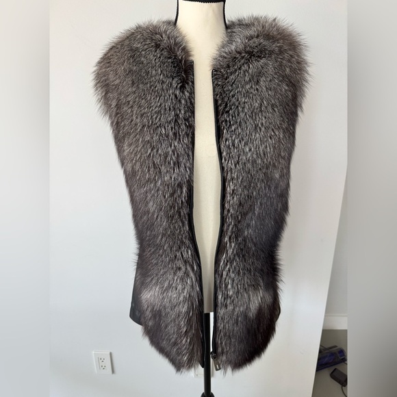 Italian Genuine Fur & Leather Vest – XL, Brand New, Rare Find - Picture 4 of 17